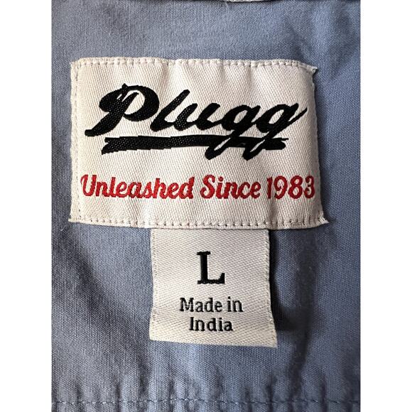 Men's Plugg Short Sleeved Button Down Shirt - Picture 3 of 5